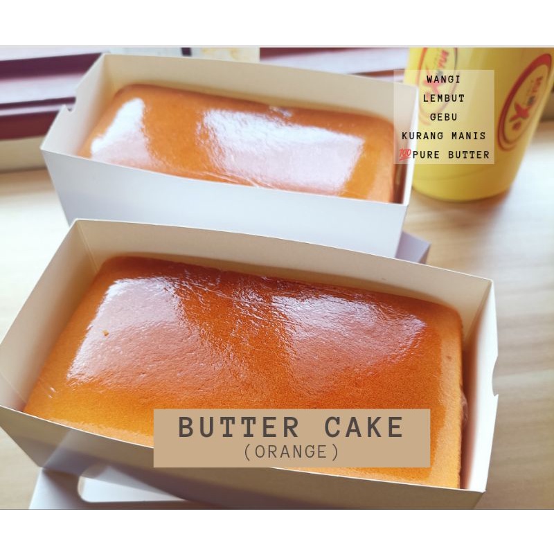 Halal[HOMEMADE] Butter Cake Premium Flavour Orange FREE GIFT