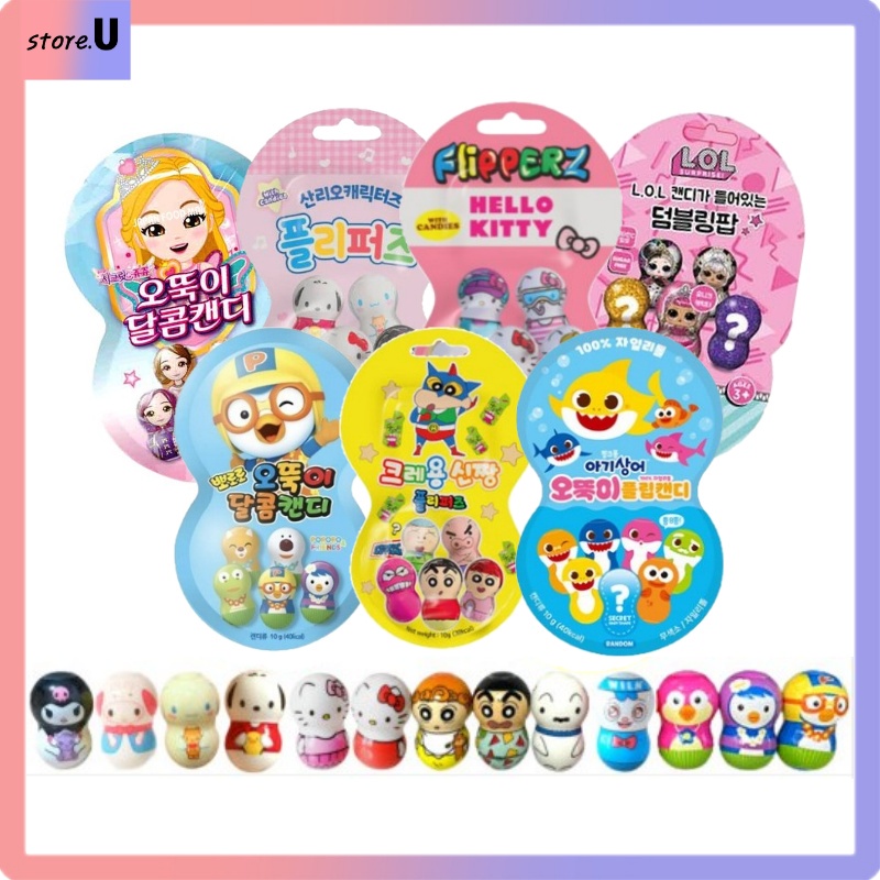 Character Roly poly with jelly or candy (Sanrio/Pororo/Secret Juju ...