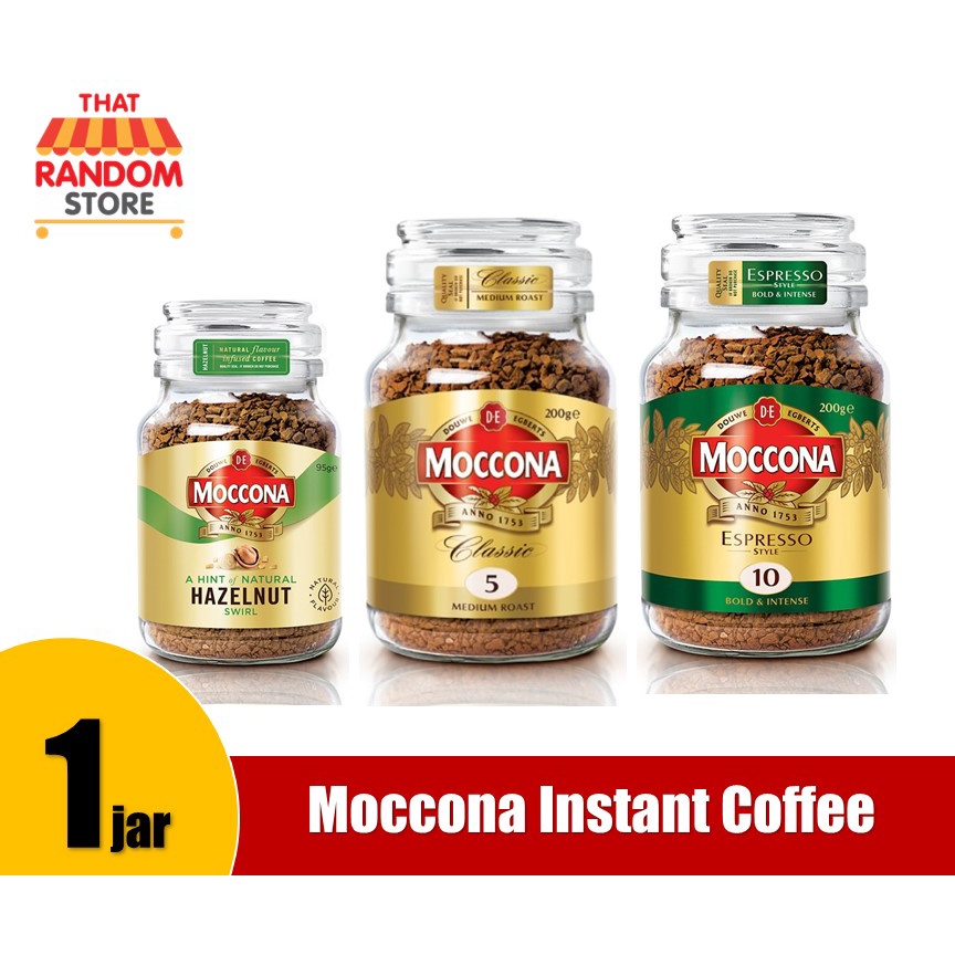 Moccona Instant Coffee (Classic/Espresso/Hazelnut) Shopee Malaysia