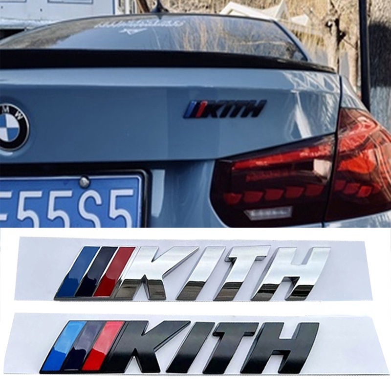 Modified ABS Car Body Emblem Sticker Auto Trunk Decorative Badge Decal for BMW KITH M3 M5 M6 F15 F16 F30 F31 F48 G30 E39 X1 X2 X3 X4 X5 X6 X7