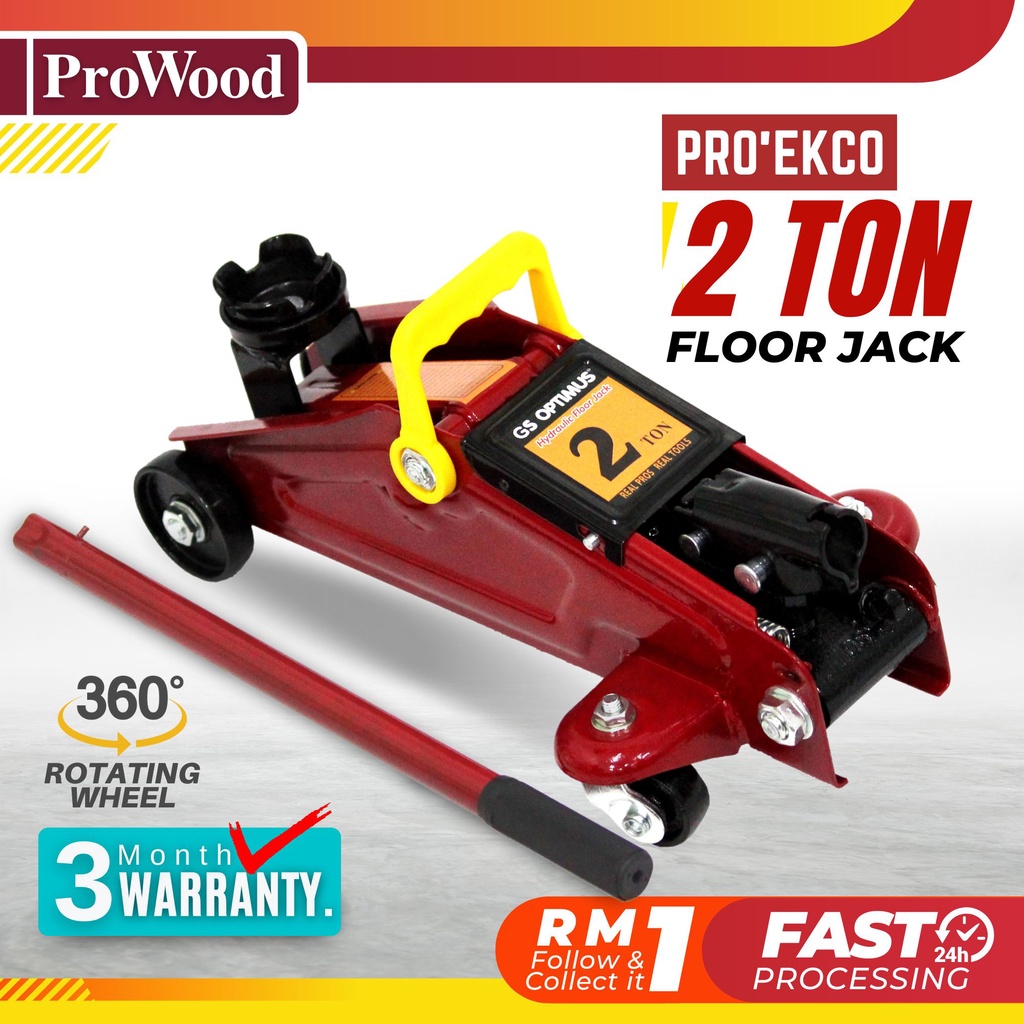 PROWOOD PRO' EKCO GS OPTIMUS 2 Ton Hydraulic Jack Floor Jack Car Jack
