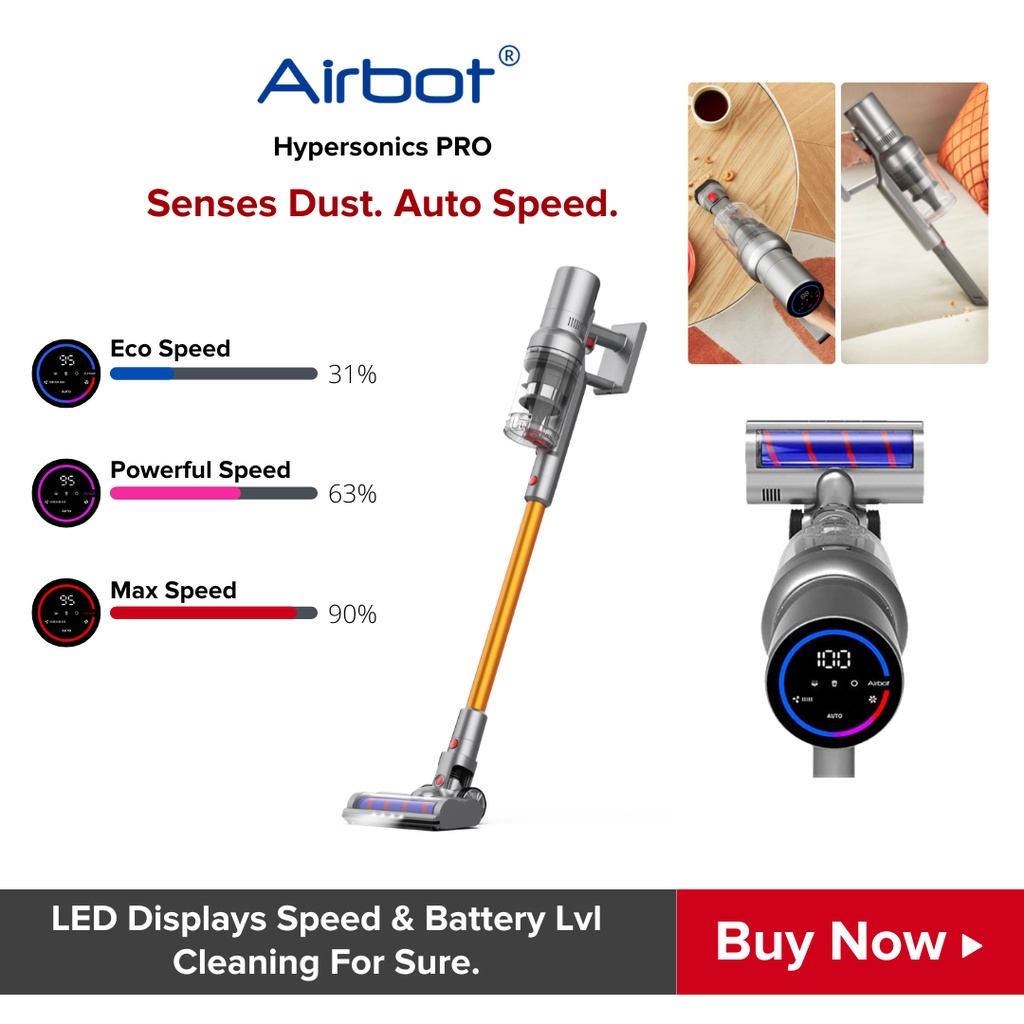 Airbot Hypersonics Pro Smart Cordless Vacuum Cleaner | Shopee Malaysia