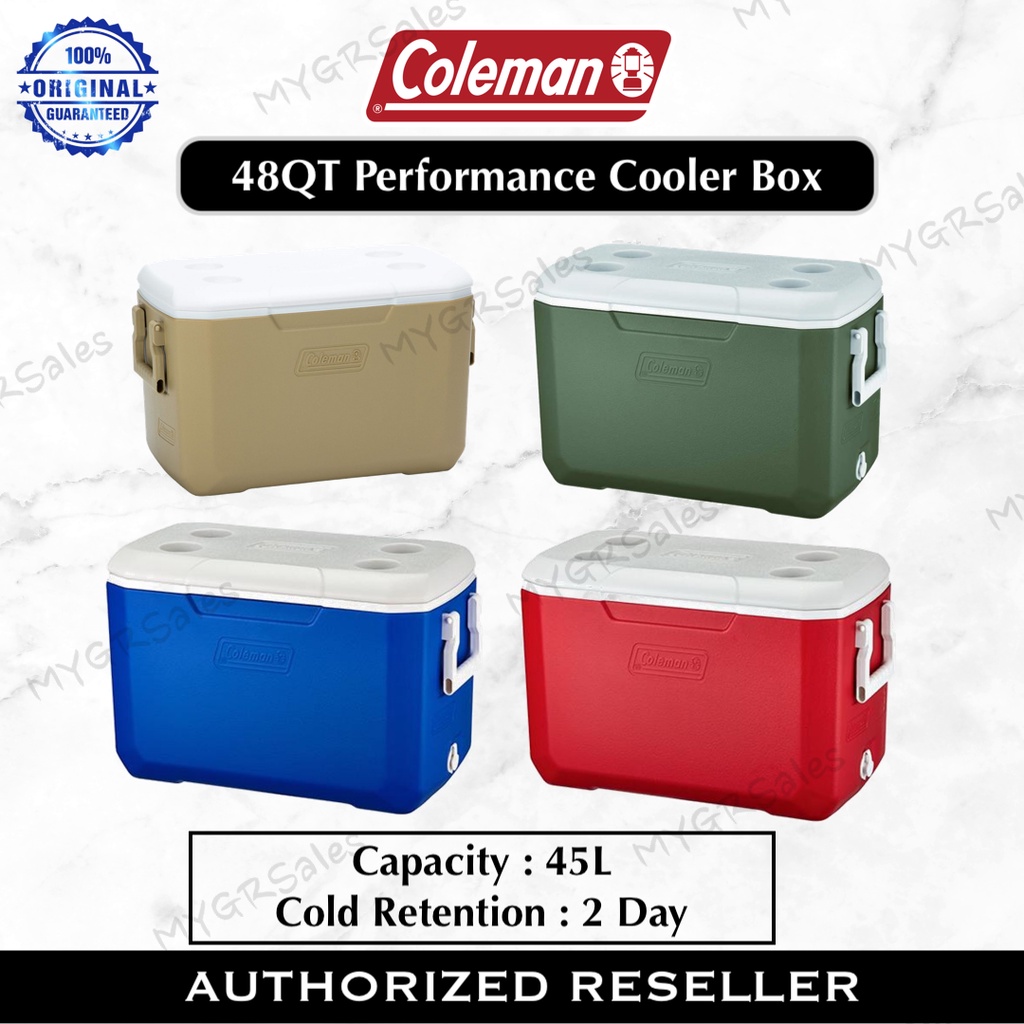 Coleman Performance Cooler Box 48QT (45L) Original Shopee Malaysia