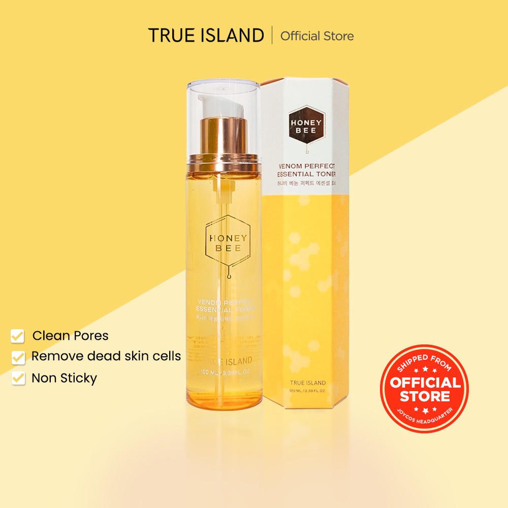 [JOYCOS] True Island Honey Bee Venom Perfect Essential Toner 100ml - Best Korean Skin Care