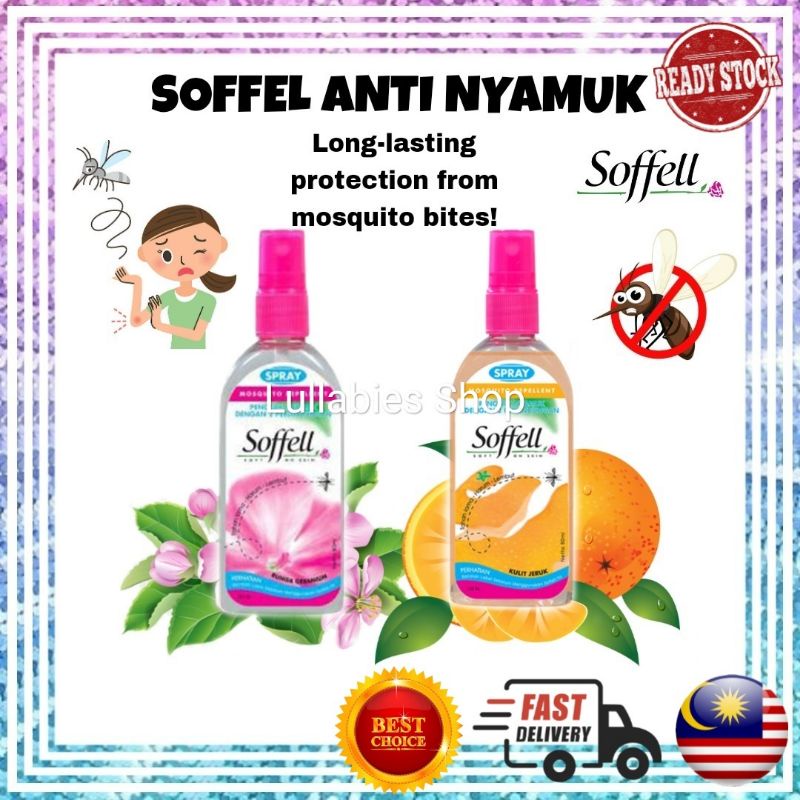 Soffell Mosquito Repellent Spray AntiNyamuk Penyembur Tolak Nyamuk