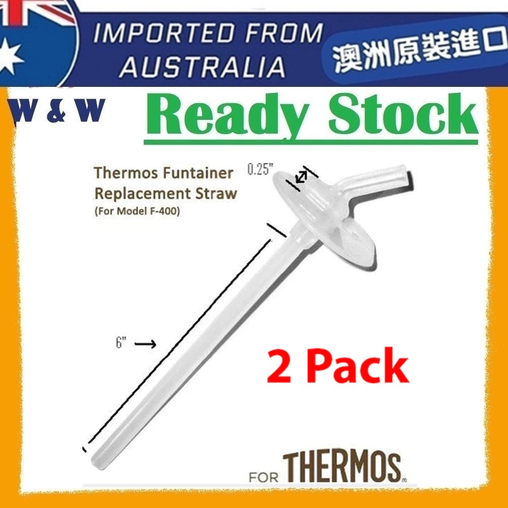 [AUS Import] THERMOS Funtainer 2x Replacement Straws & Mouthpieces Set