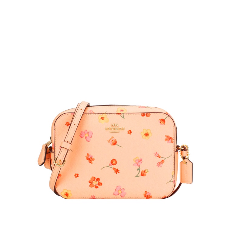Coach Mini Camera Bag With Mystical Floral Print Faded Blush Shopee Malaysia