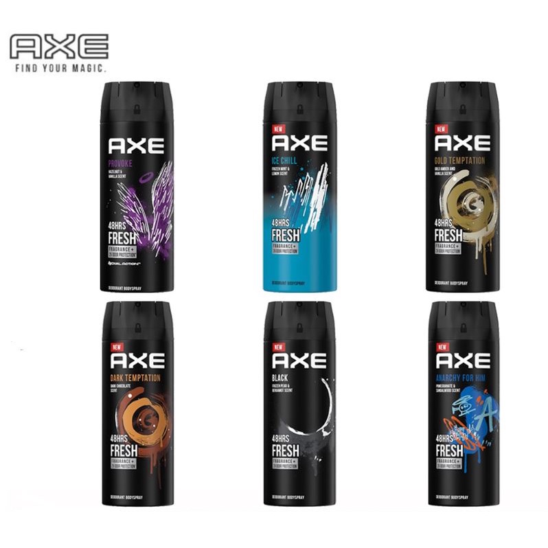 axe body spray can back