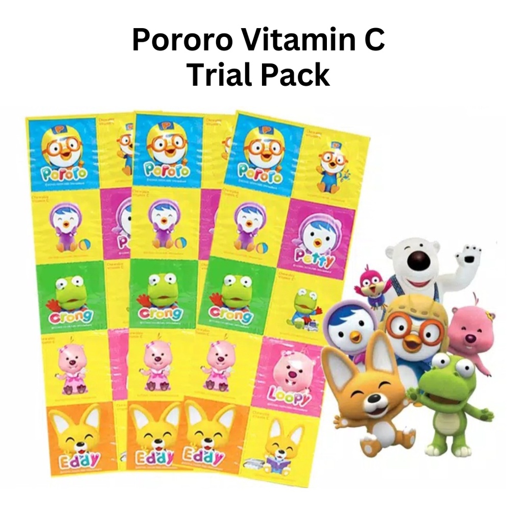1 Tab (Trial Pack) PORORO Kids Vitamin C Chewable Candy Porongporong 1