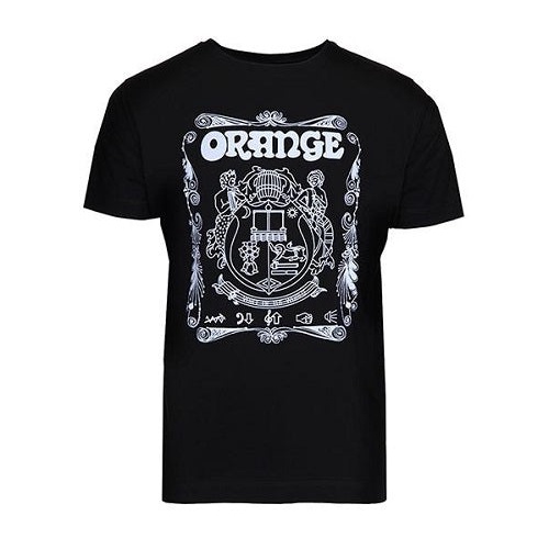 Orange Crest T-Shirt, Black