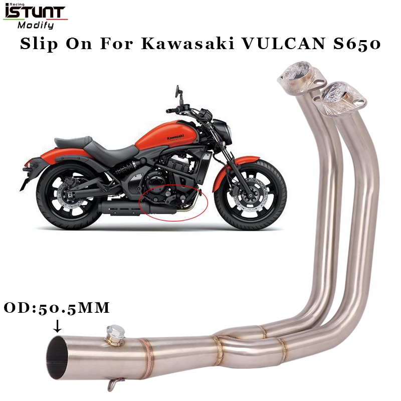Vulcan s650 Front Pipe Motorcycle Exhaust Modified Stainless Steel