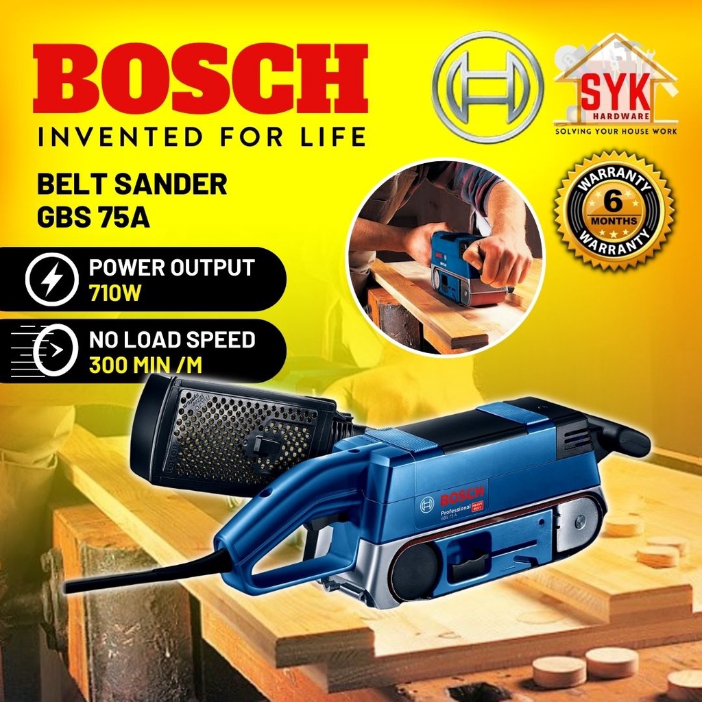 SYK BOSCH GBS75A Belt Sander Machine Woodworking Power Tools Wood