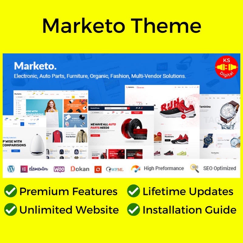 Marketo Theme (Lifetime Updates + Unlimited Website + 100% Ori ...