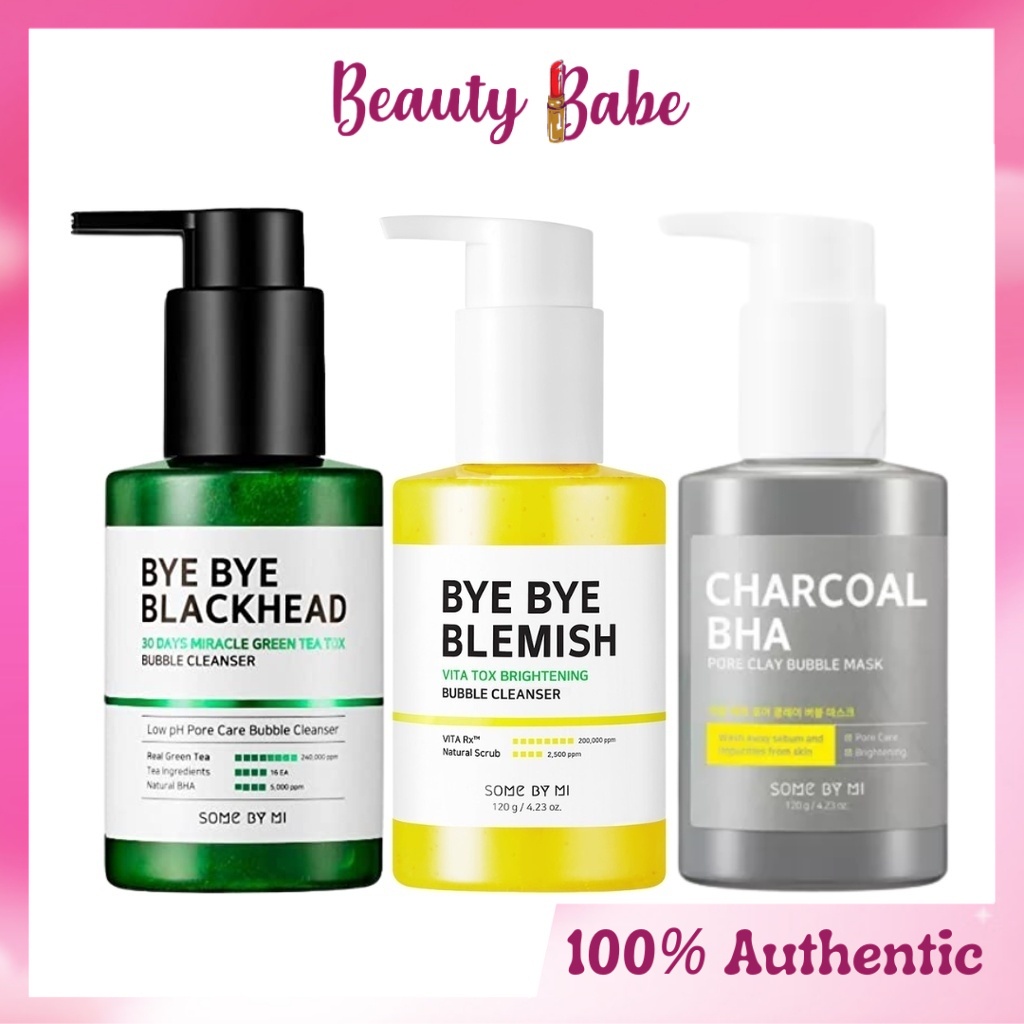 [SOMEBYMI] Some By Mi Bye Bye Blackhead / Charcoal Bubble Mask / Bye