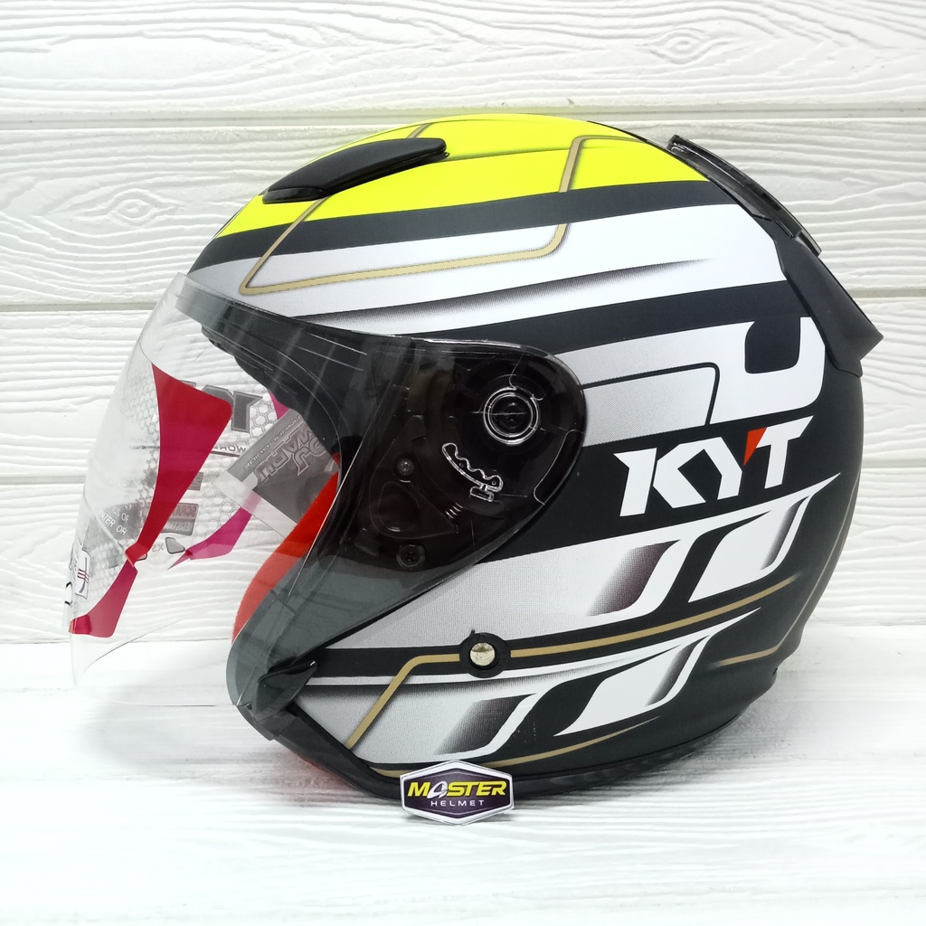 Half FACE Helmet KYT DJ MARU KYT DJMARU 13th Series 13th BLACK DOFF