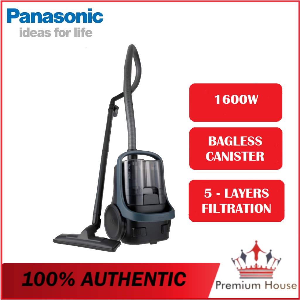 Panasonic Powerful 1600W Cyclone Bagless Canister Vacuum Cleaner MC-CL601AV47