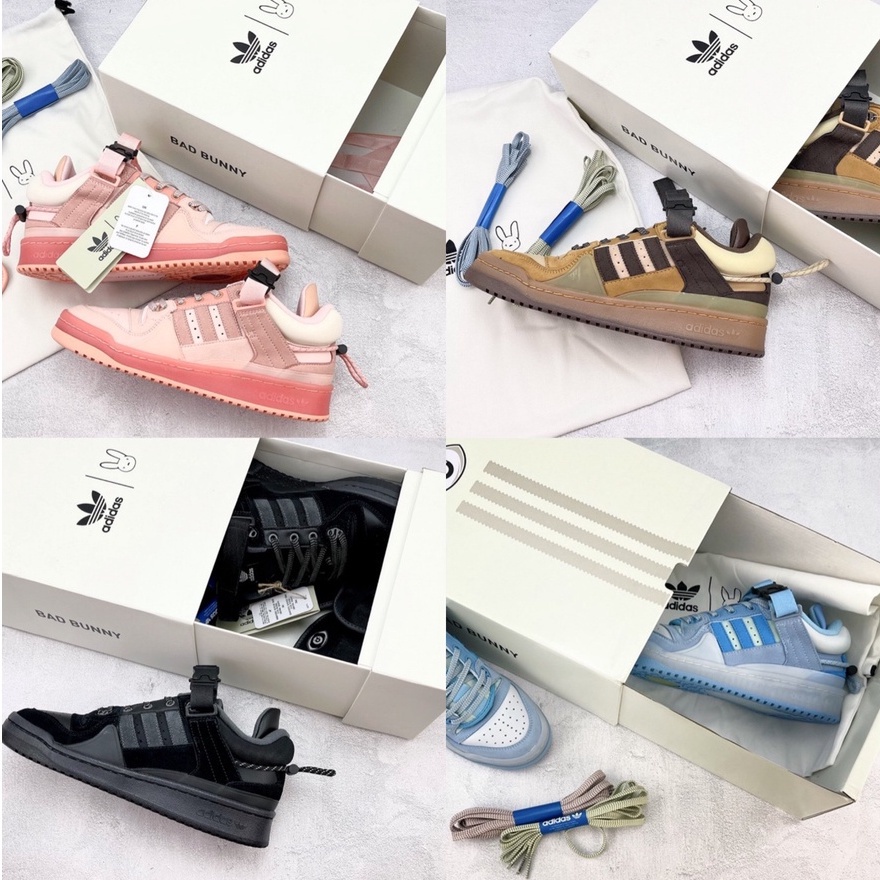 Adidas bad bunny x adidas forum low Retro Casual Zapatillas Shopee