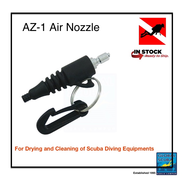 AZ1 Air Nozzle for Drying and Cleaning of Scuba Diving Equipments
