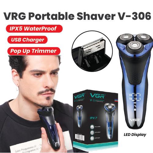 VGR V-306 Smart 3D Floating Electric Shaver Rechargeable Full Body ...