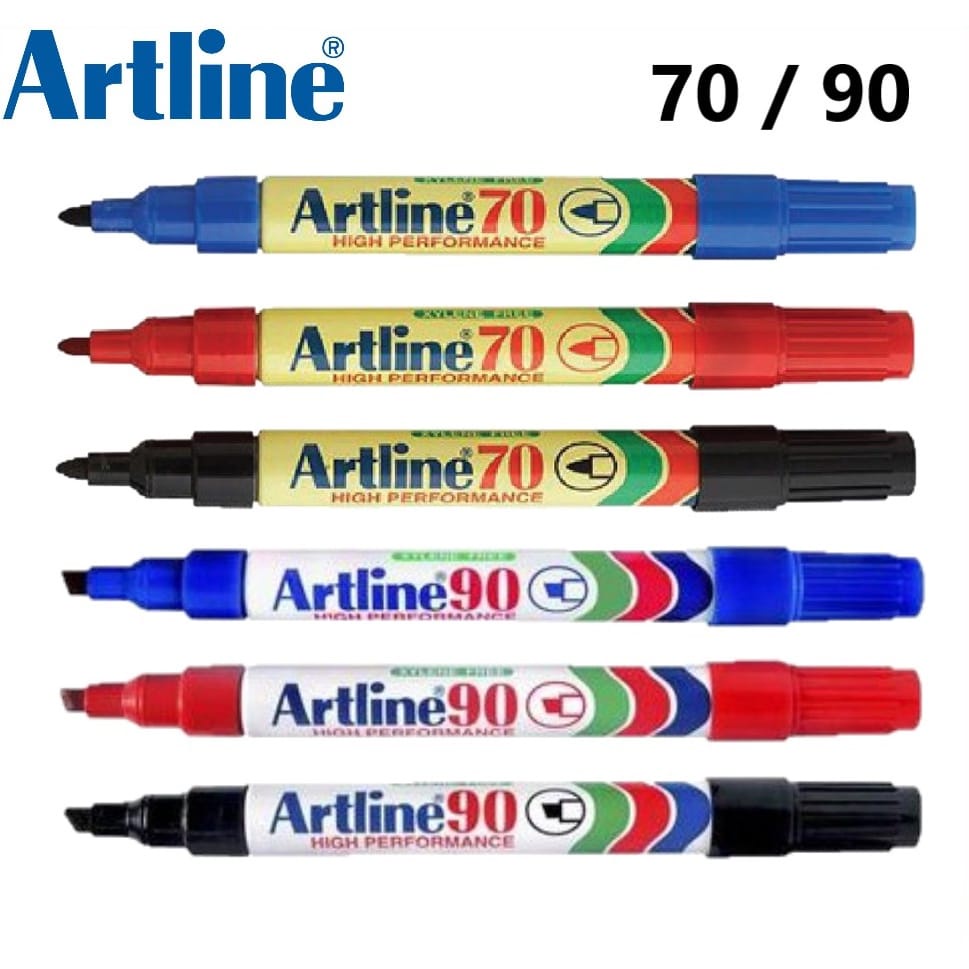 Artline 70/90/100 Permanent Marker (Bullet/Chisel) Shopee Malaysia