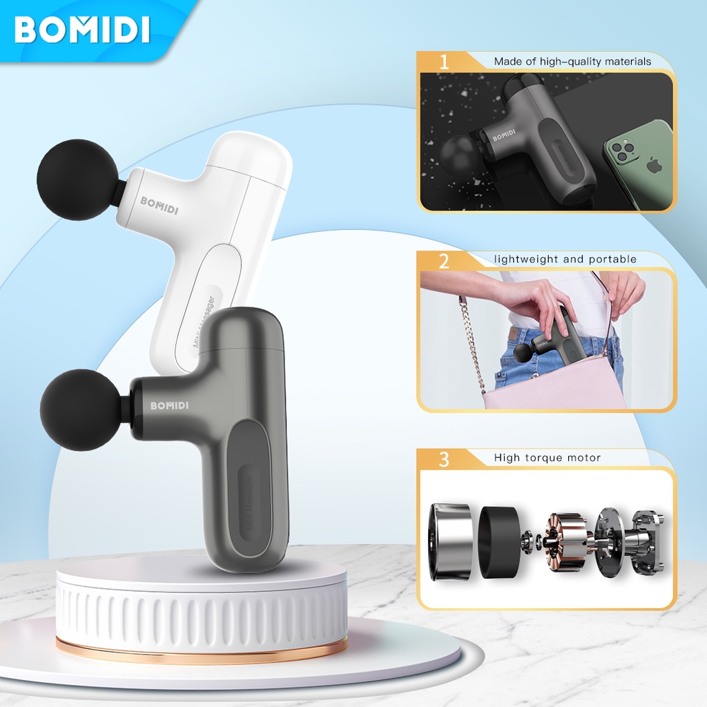 Bomidi M1 Mini Fascia Massage Gun Compact Size And Portable Muscle Relaxation Massage Fitness