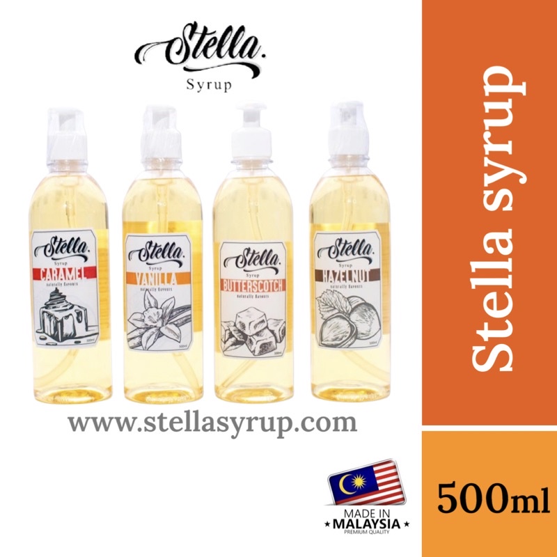 STELLA SYRUP READY STOCK (Hazelnut/Vanilla/Caramel) for Coffee/Cocktail