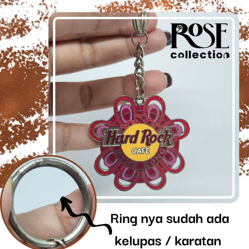 GANTUNGAN Hongkong hardrock cafe Keychain