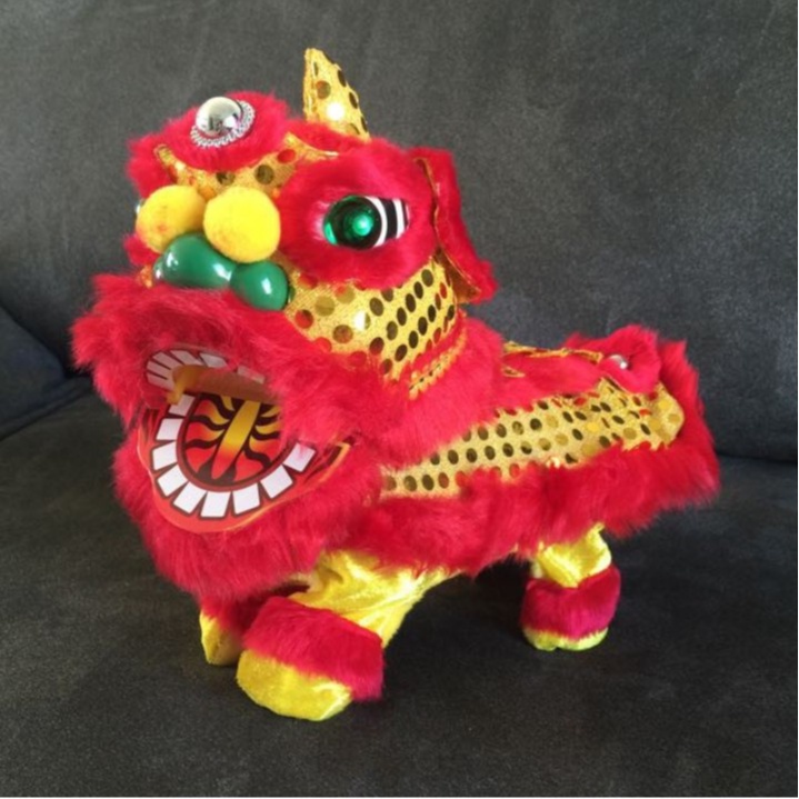 [Malaysia Ready Stock]LED Light Electronic CNY Lion Dance Dancing Lion Toys Light & Music 招财醒狮