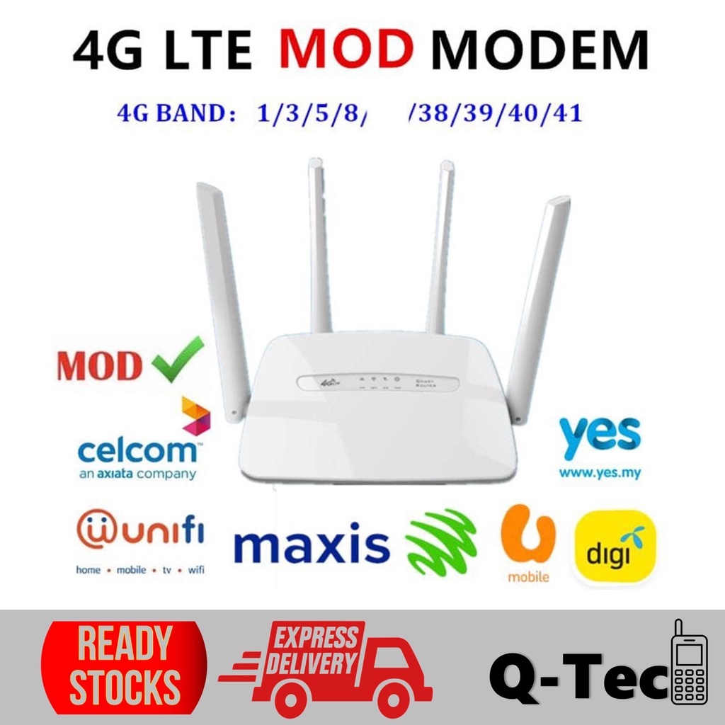 Moden Router Modified Unlock Bypass Unlimited Hotspot 3G 4G LTE WiFi