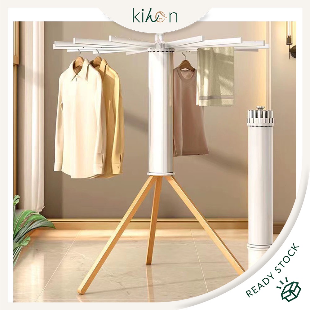 Retractable Octopus Clothes Laundry Drying Rack Multipurpose Outdoor