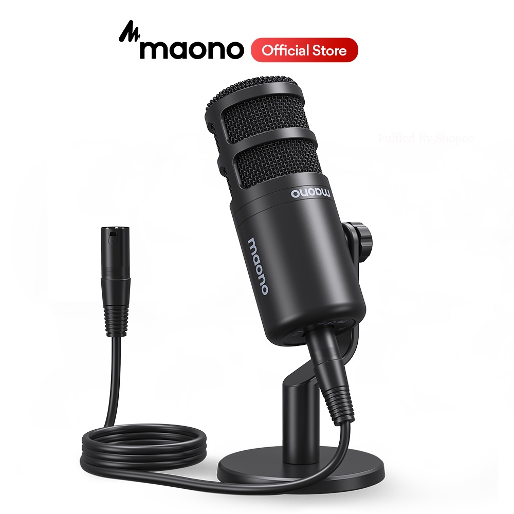 Maono PD100 Professional Podcast Dynamic Microphone XLR Mic for Podcasting/Recording/Audio Interface Sound Card