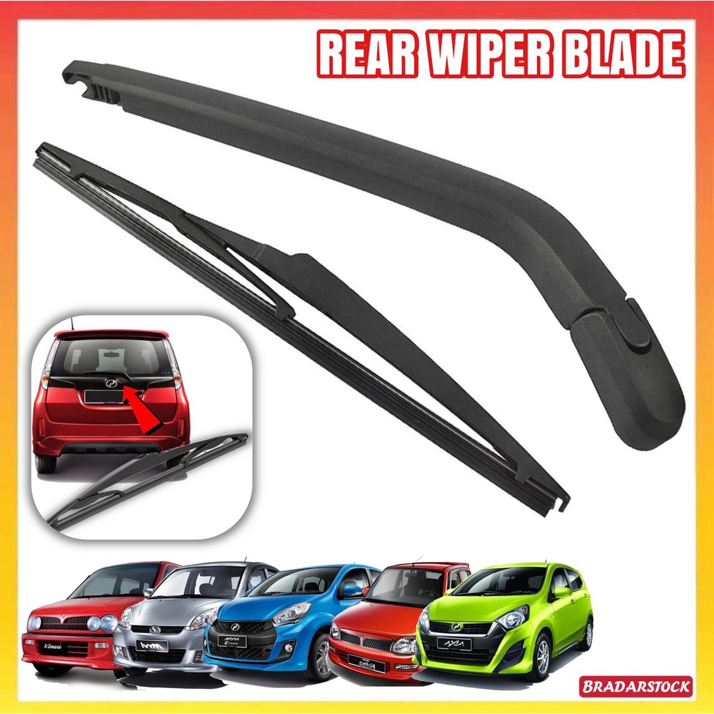 REAR WIPER KANCIL KELISA KENARI VIVA EXORA ALZA MYVI REAR WIPER Belakang Wiper Rubber Silicone
