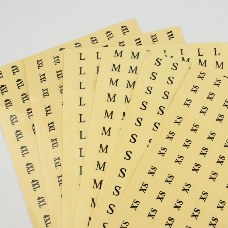 Ready Stock Size Label Stickers Clothing Handcraft