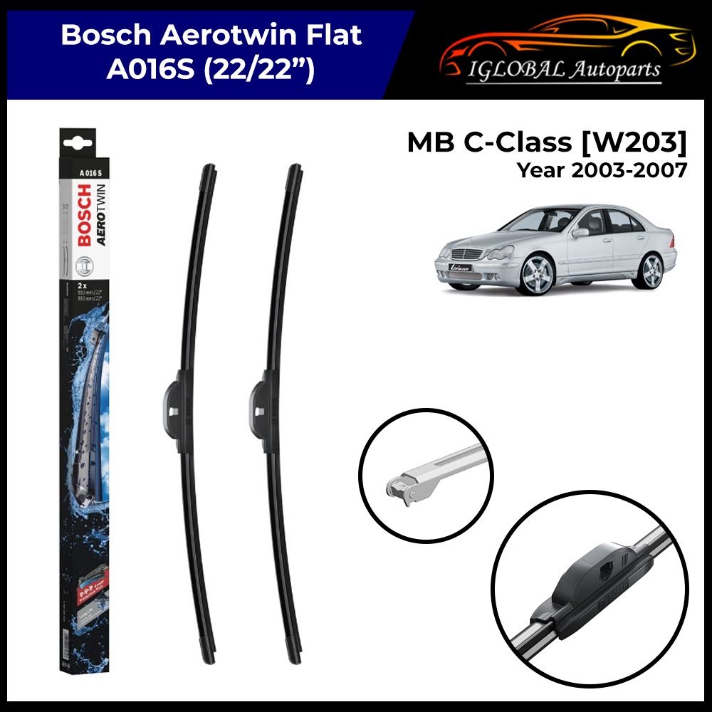 MercedesBenz C Class [W203] Year 20032007 A016S Bosch Aerotwin Flat