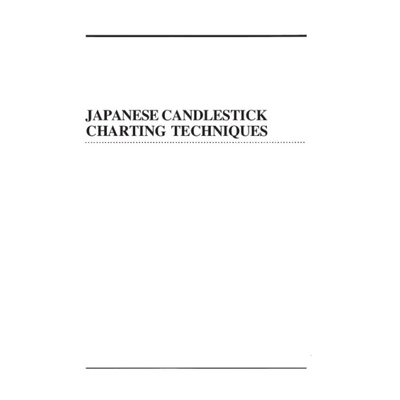 Japanese Candlestick Charting Techniques Second Edition Shopee Malaysia