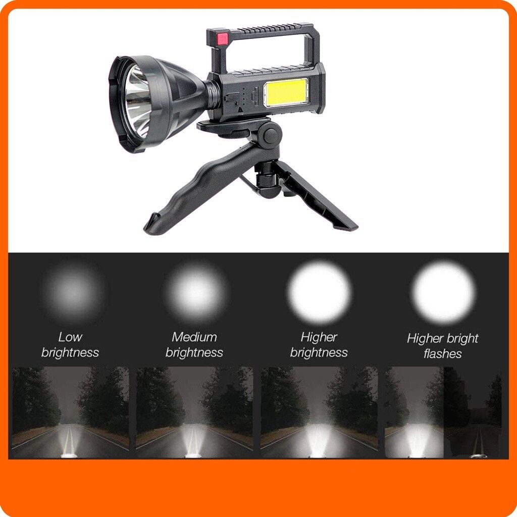 FREE GIFT L-832 Torch Light Multifunction Rechargeable LED High Lumen Flash Light With