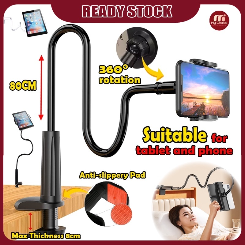 360º Universal Phone Holder Flexible Long Arms Hands Free Cell Phone Tablet Stand Bracket With Clip For Bed Desk 手机支架