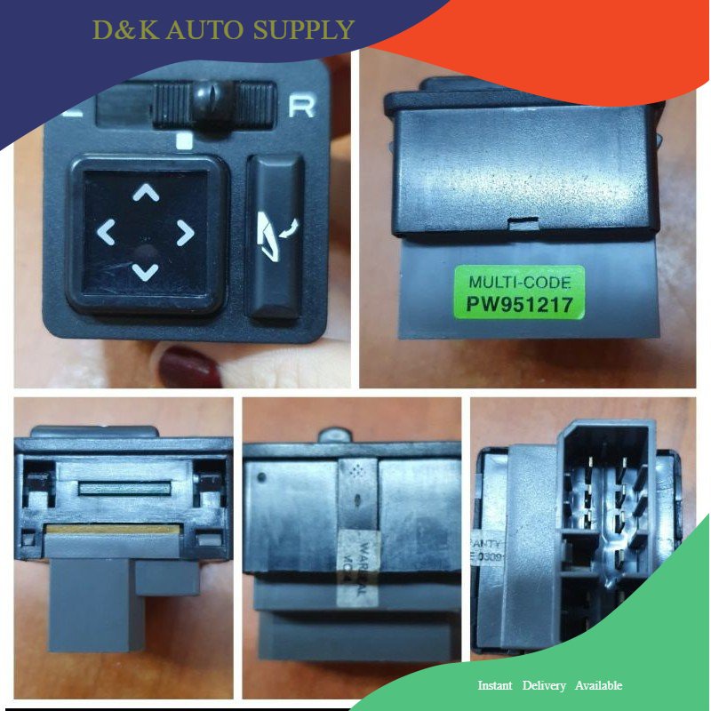 PW951217 Side Mirror switch with Auto Flip For Proton Preve suprima S