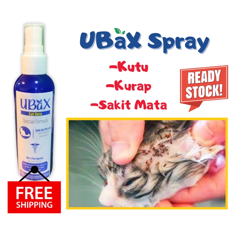 Pawpaw Ubax Kucing Cat Hero Spray original Ubat Kutu Kurap Sakit Mata