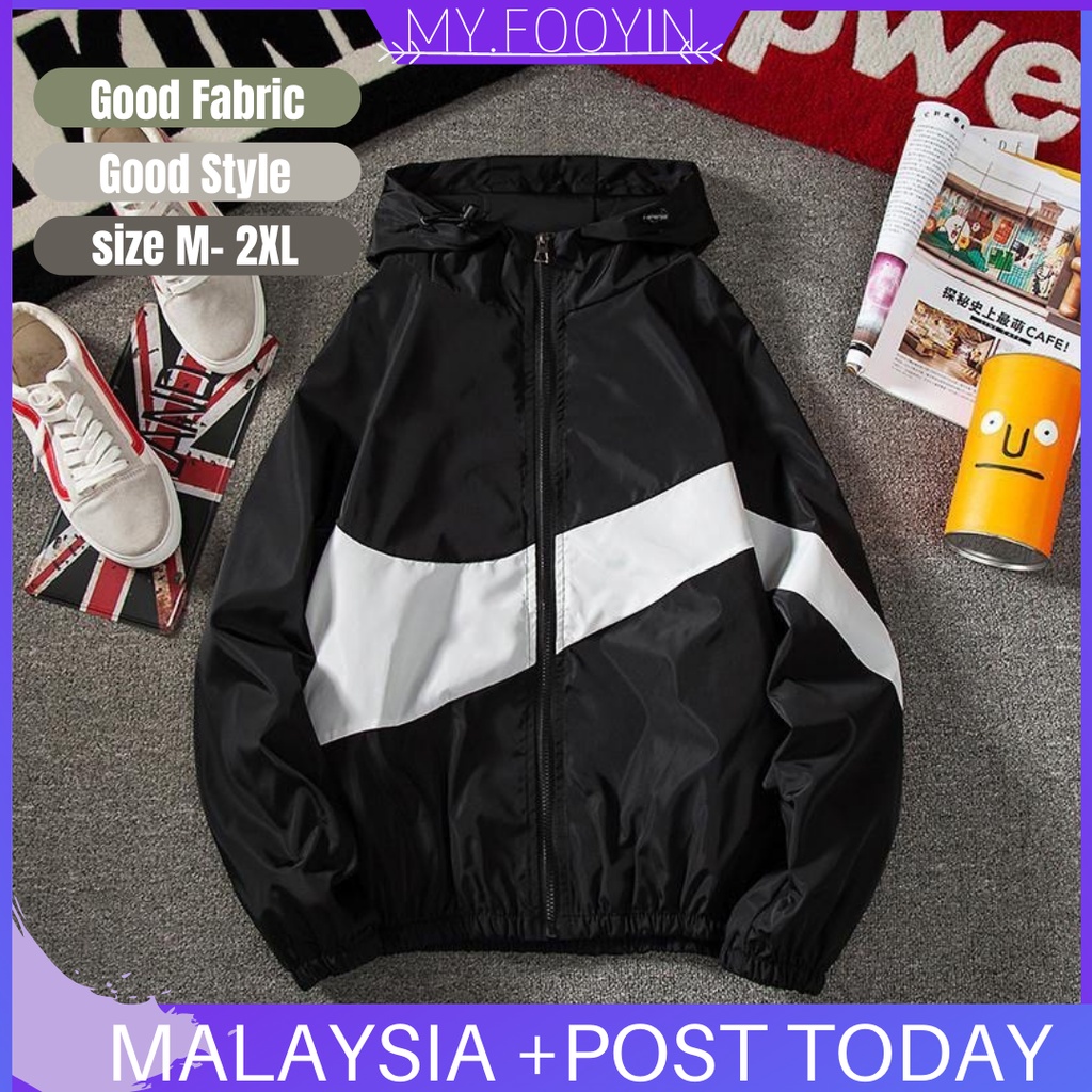 C9 READY STOCK MYFOOYIN Jacket Men's track suit men's track and field suit super large clothing couple plus size men and