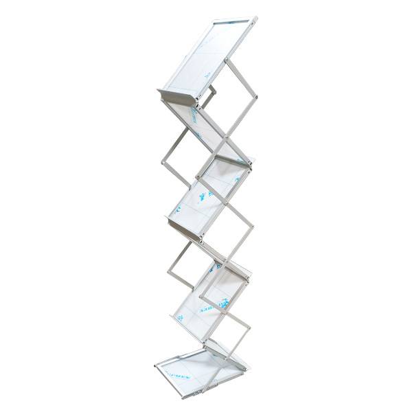 Acrylic Brochure Stand/ Catalogue Shelf Holder/ Zigzag Display Stand