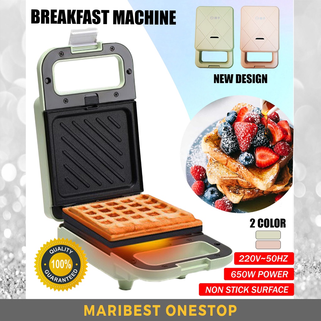 BREAKFAST MACHINE Sandwich Maker Toaster Maker Waffle Maker Electric Baking pan Toast Pan Non-Stick