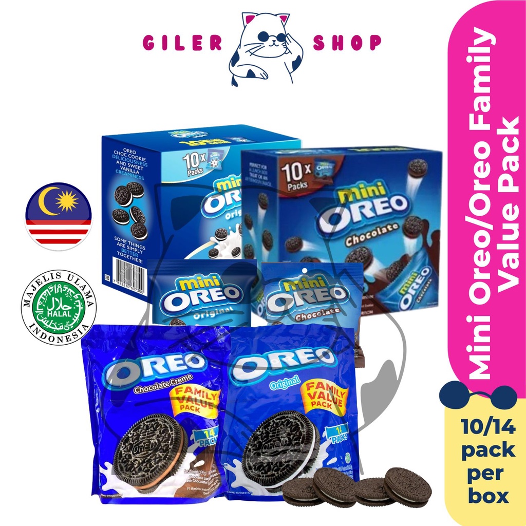 Mini Oreo Biscuit oreo biskut oreo family value pack cereal oreo cookies chocolate cookies biskut oreo original oreo