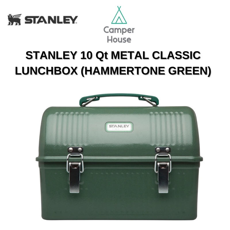 [Ready Stock] Stanley Classic Metal Lunch Box 10 QT (Hammertone Green ...