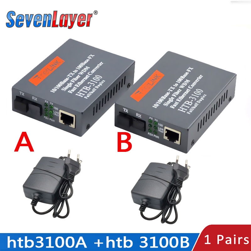 Fiber Transceiver Media Converter HTB3100 Optical Fiber Single Fiber