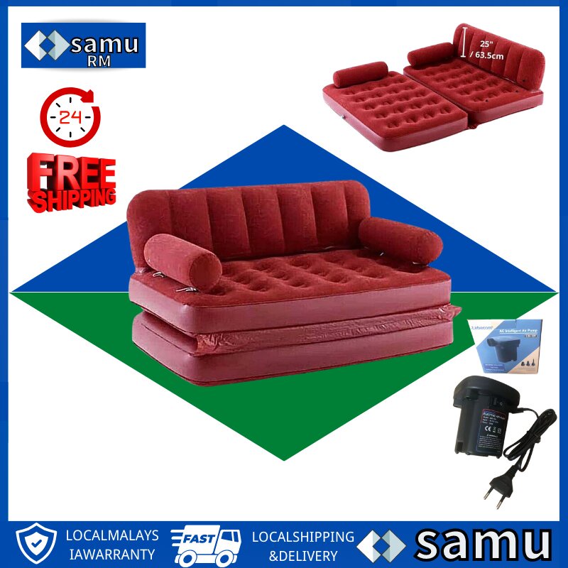 High end inflatable sofa double bed mattress 2in1 inflatable mattress