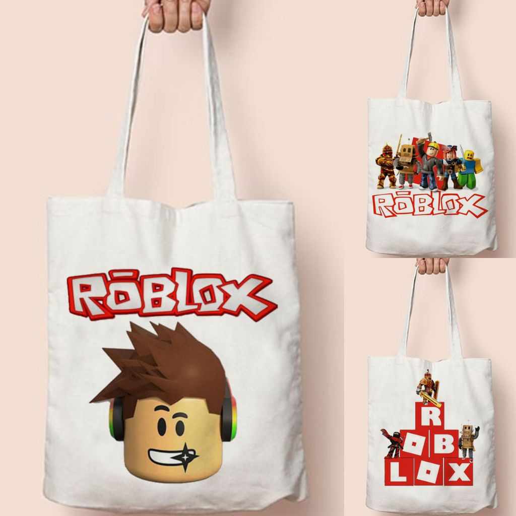 Totebag Tote Bag Roblox Cute Goodie Bag Birthday Souvenir Birthday