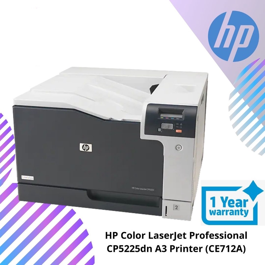 Hp Color Laserjet Pro Cp5225dn A3 Laser Printer Ce712a Shopee Malaysia 7741
