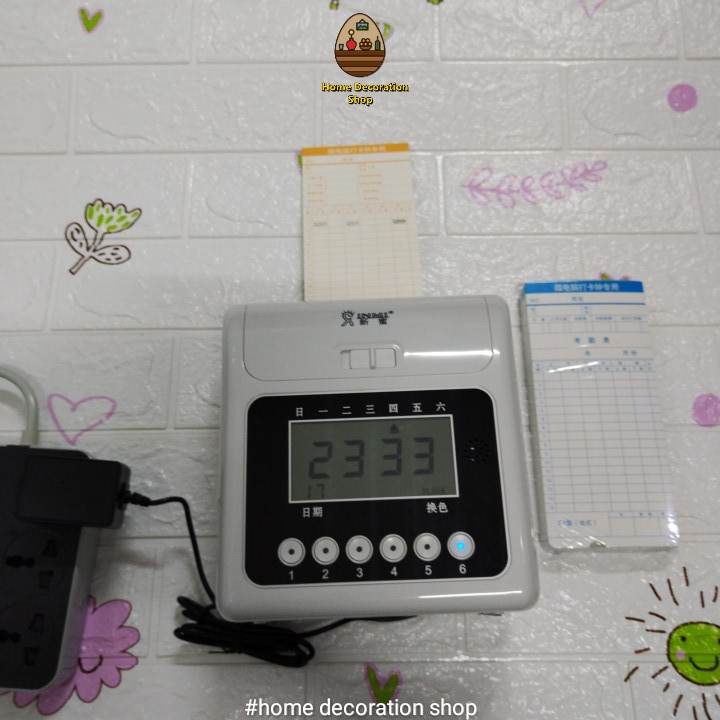 office digital punch card absence machine worker attendance staff time recorder mesin kad kehadiran pekerja masa rekod