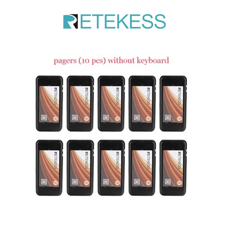 Retekess TD174 Space Saving Pager System Keyboard and Pagers for Church